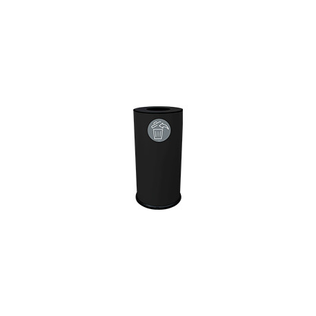 Gettacarta da pavimento 70 lt nero