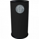 Gettacarta da pavimento 70 lt nero