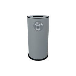 Gettacarta da pavimento 70 lt grigio