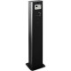 Posacenere a colonna acciaio verniciato nero 175x120x106h