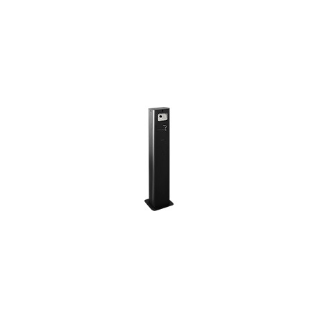 Posacenere a colonna acciaio verniciato nero 175x120x106h