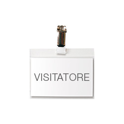 Confezione da 50 portanomi con clip