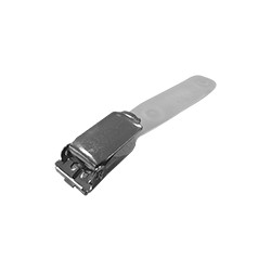 Confezione da 10 clip metallo accessorio per portabadge e portanomi
