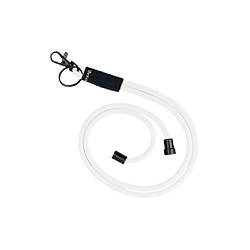 Cordicella tonda universale per portabadge colore bianco