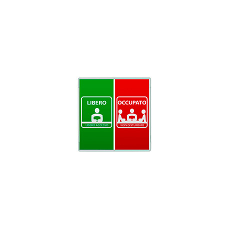 Targa Signecode "Libero Occupato" tasseli e viti compresi