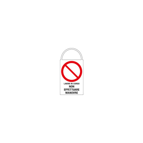 Segnaletica manutenzione macchinari"LAVORI IN CORSO" monofacciale