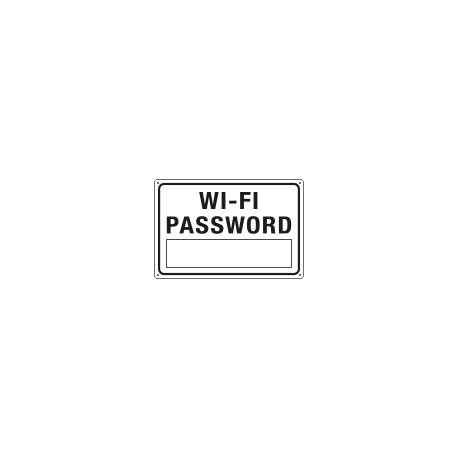 Cartello " WI-FI password "