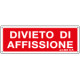 Etichetta adesiva Divieto di affissione