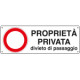 Cartello divieto di passaggio