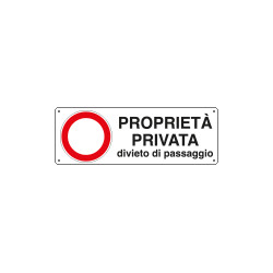 Cartello divieto di passaggio
