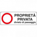 Cartello divieto di passaggio