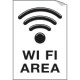 Etichetta per vetri WI FI area