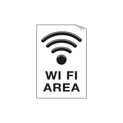 Etichetta per vetri WI FI area