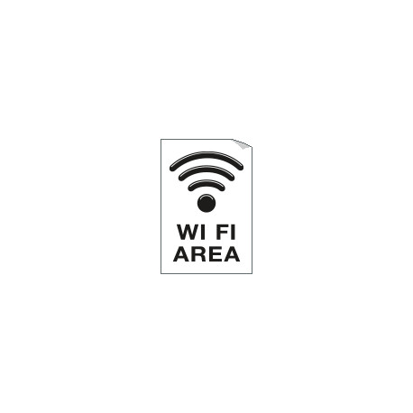 Etichetta per vetri WI FI area