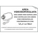 Etichetta per vetri area videosorvegliata