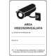 Cartello alluminio AREA VIDEOSORVEGLIATA (D. LGS. n. 101 del 10/08/2018)