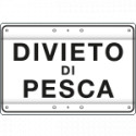Cartello DIVIETO DI PESCA