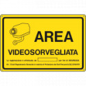 Cartello AREA SOTTOPOSTA A VIDEOSORVEGLIANZA(D. LGS. n. 101 del 10/08/18)