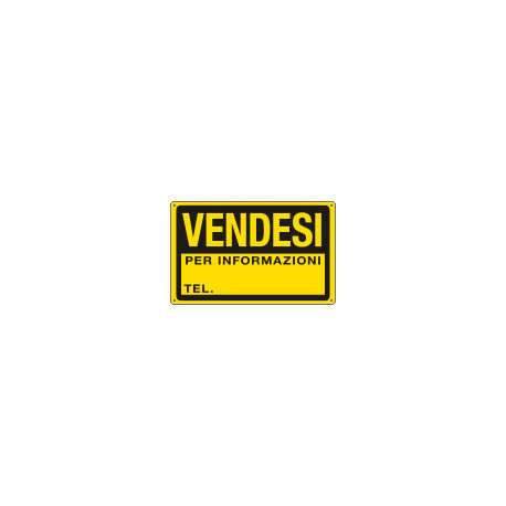 Cartello polipropilene Vendesi