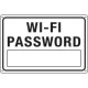 Cartello " WI-FI password "