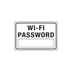Cartello " WI-FI password "