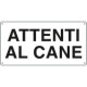 Cartello ATTENTI AL CANE generico
