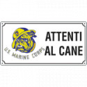 Cartello ATTENTI AL CANE (U. S. Marine Corps)