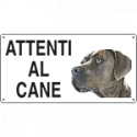 Cartello ATTENTI AL CANE (corso)