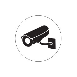 Etichetta adesiva "Area videosorvegliata"