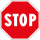 Etichetta adesiva ottogonale STOP