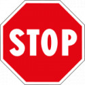 Etichetta adesiva ottogonale STOP