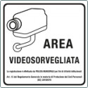 Quadrifacciale alluminio rinfrangente "area videosorvegliata