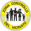 Cartello lamiera scatolata 600 mm "ZONA CONTROLLO DEL VICINATO"