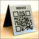 Cart. "PORTA MENU' CON QR CODE"