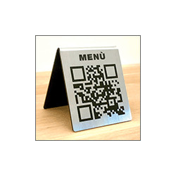 Cart. "PORTA MENU' CON QR CODE"