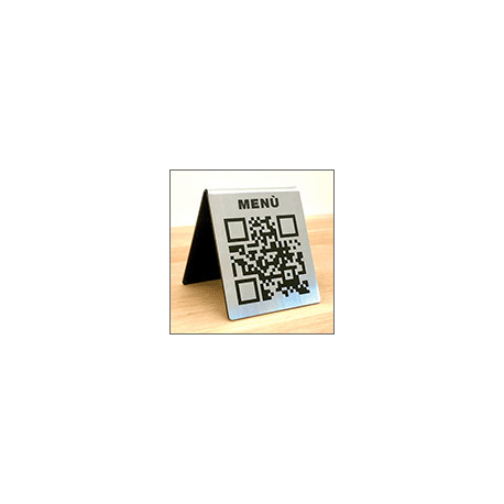 Cart. "PORTA MENU' CON QR CODE"