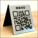 Cart. "PORTA MENU' CON QR CODE"