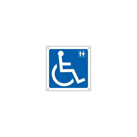 Cartello informazione toilette disabili