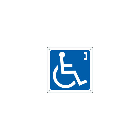 Cartello informazione telefono disabili