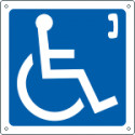 Cartello informazione telefono disabili