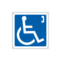Cartello informazione telefono disabili