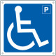 Cartello informazione parcheggio disabili