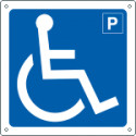 Cartello informazione parcheggio disabili