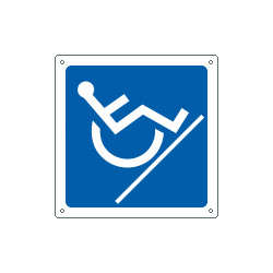 Cartello informazione scale disabili