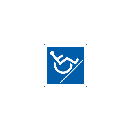 Cartello informazione scale disabili