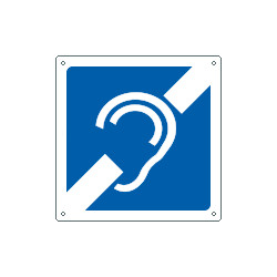 Cartello informazione non udenti