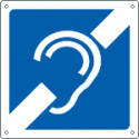 Cartello informazione non udenti