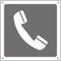Cartello informazione telefono