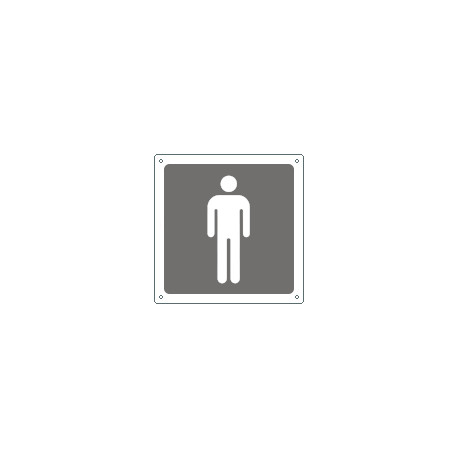 Cartello informazione toilette uomini