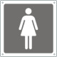 Cartello informazione toilette donne